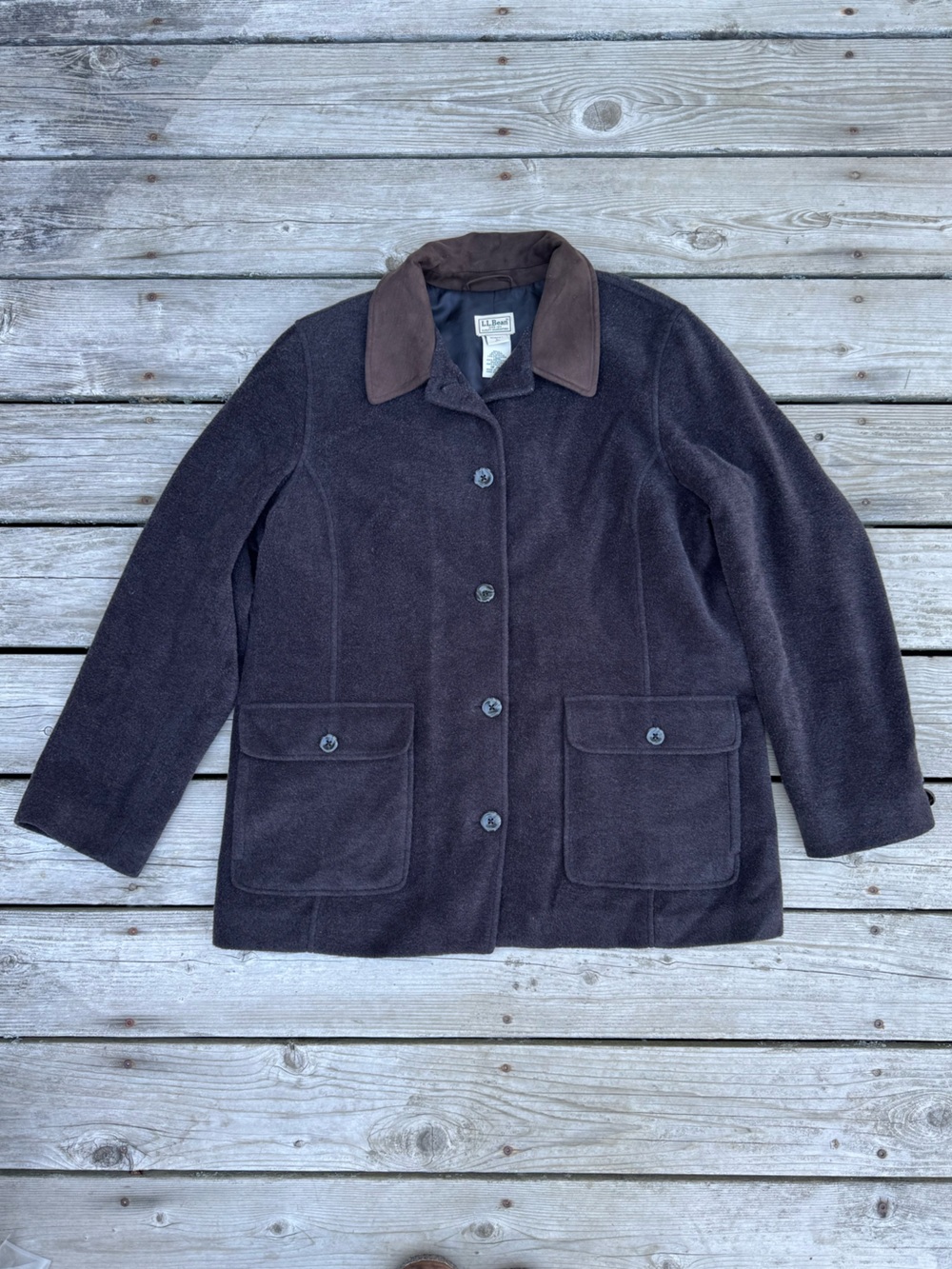 L.L. Bean fleece barn coat